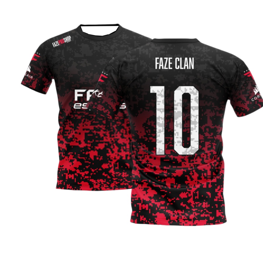 2026年新作FaZe eスポーツジャージ ブラックレッドデ - Esports Gaming Gear のレビューと価格
