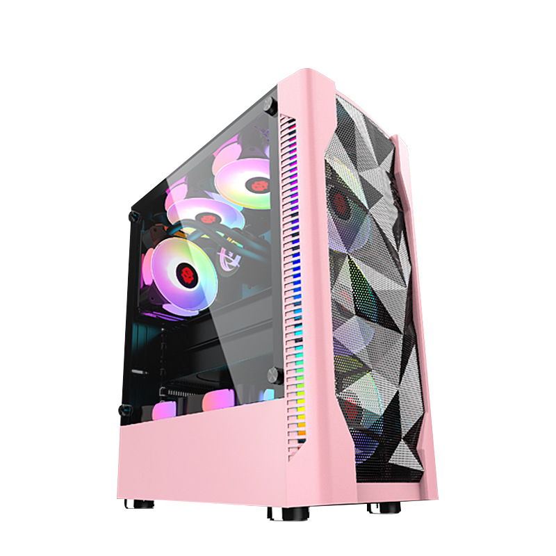 ゲーミングPCケース、強化ガラス製サイドパネル、デスクトップ - Esports Gaming Pc Build のレビューと価格